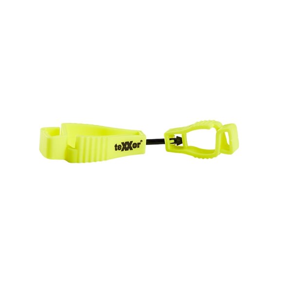 teXXor® Handschuh-Clip aus Kunststoff Gelb