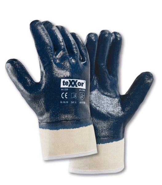 teXXor® Nitril-Handschuhe STULPE