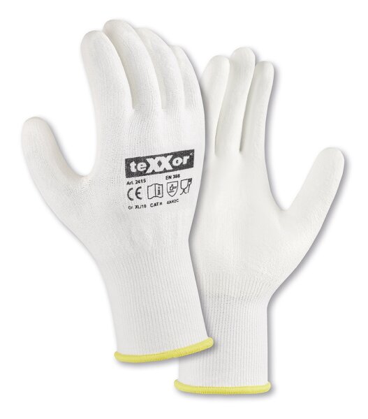 teXXor® Schnittschutz-Strickhandschuhe PU-BESCHICHTUNG