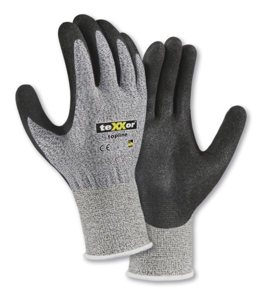 teXXor® Schnittschutz-Strickhandschuhe NITRIL-BESCHICHTUNG