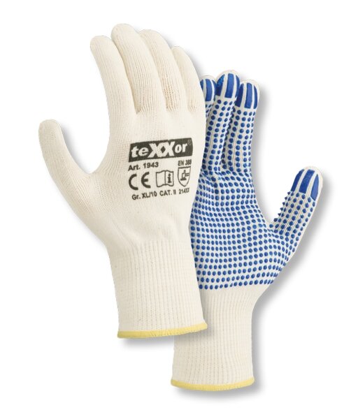 teXXor® Mittelstrick-Handschuhe BAUMWOLLE/NYLON