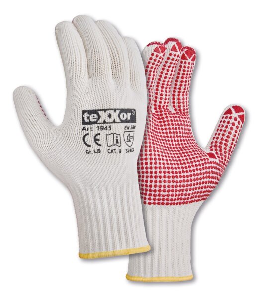 teXXor® Grobstrick-Handschuhe BAUMWOLLE/NYLON