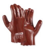 teXXor® PVC-Handschuhe ROTBRAUN