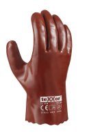 teXXor® PVC-Handschuhe ROTBRAUN