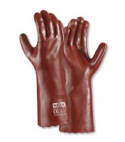 teXXor® PVC-Handschuhe ROTBRAUN