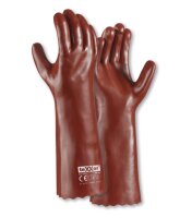 teXXor® PVC-Handschuhe ROTBRAUN