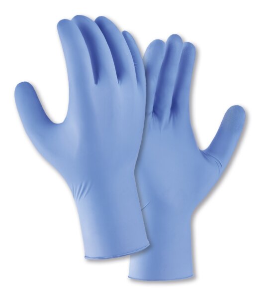 teXXor® Nitril-Einweg-Handschuhe fingerspitzentexturiert lavendel