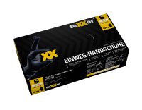 teXXor® Nitril-Einweg-Handschuhe fingerspitzentexturiert schwarz